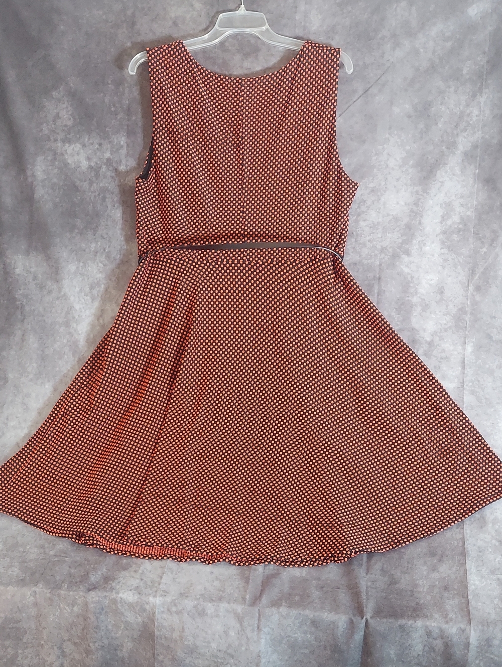 Torrid Red & Black Geo Dot Sleeveless Skater Dress Plus Size 2X (Size 2) Belted - Picture 11 of 11